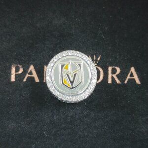 Pandora Vegas Golden Knights Bead Charm Bracelet Pendant S925 Silver with box